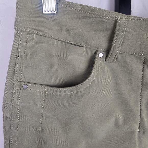 Lululemon Olive Utility Pants Stretch Slim Fit Size 4 NWOT Casual Activewear - Picture 3 of 6